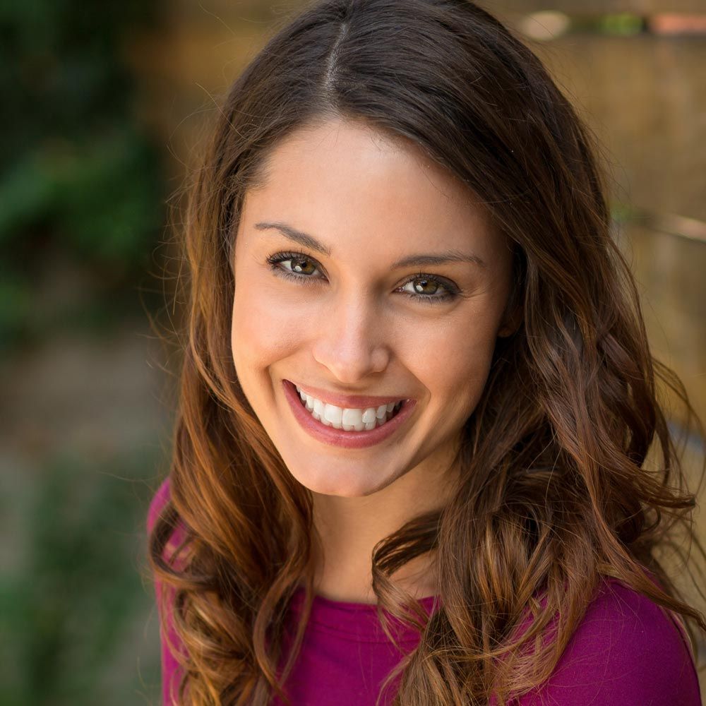 Smiling brown-haired woman